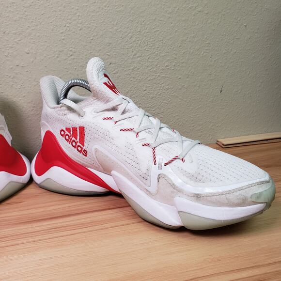 Adidas Men\'s 8.5 Patrick Mahomes FLX Sneakers‎ Red White Football Training Shoe main image 6